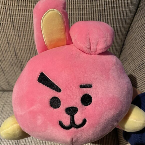 BTS Bangtan BT21 Laying Down Cooky Plush 16'' Line Friends License Pink Soft NWT - Picture 4 of 8